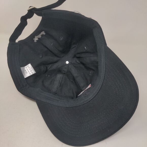 Minnie Mouse Slideback Hat Black One Size Adjustable Embroidered Disney - Picture 6 of 8